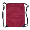 Maroon Nylon Drawstring Backsacks